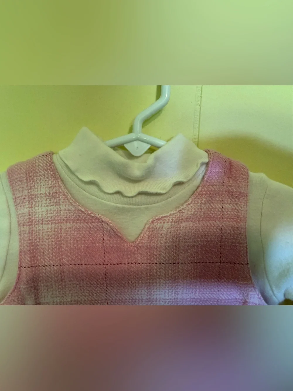 Carter’s Pink Plaid Baby Dress with Turtleneck
